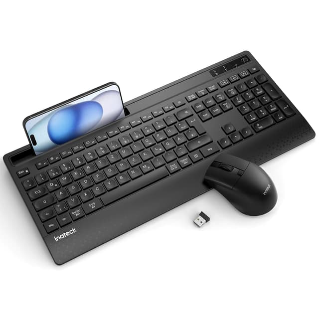 Inateck Ergonomisches Tastatur Maus Set Kabellos 🖱️🎧