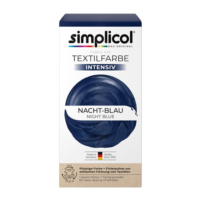 Angebot: simplicol Textilfarbe intensiv Nacht-Blau 🎨