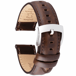 🌟 OTTOODY Leder Uhrenarmband 18-22mm Mit Schnellverschluss 🌟 Angebot bei HelloDeals