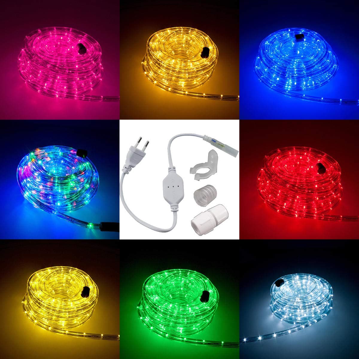 LED Lichtschlauch Komplett Set 🌟 5-50 Meter - Garten und Haus Beleuchtung 🏡🌈
