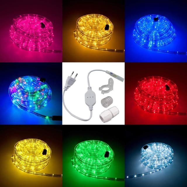 LED Lichtschlauch Komplett Set 🌟 5-50 Meter - Garten und Haus Beleuchtung 🏡🌈
