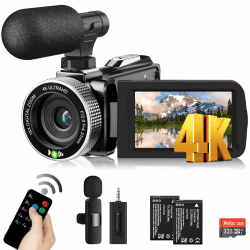 4K Videokamera 48MP 60FPS Camcorder für YouTube 📹🎥 Angebot bei HelloDeals