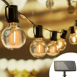 🌞🌟 Joomer Solar Outdoor Lichterkette, 18.3M mit 25+2 PCS G40 Party Lichterkette 🎉🌿 Angebot bei HelloDeals