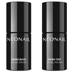 NEONAIL UV Set Hard Base und Hard Top - UV Nagellack - Unterlack - Überlack - Top Coat - Base Coat - Gel Nägel UV - Nageldesign Base + Top 14.4 ml Angebot bei HelloDeals