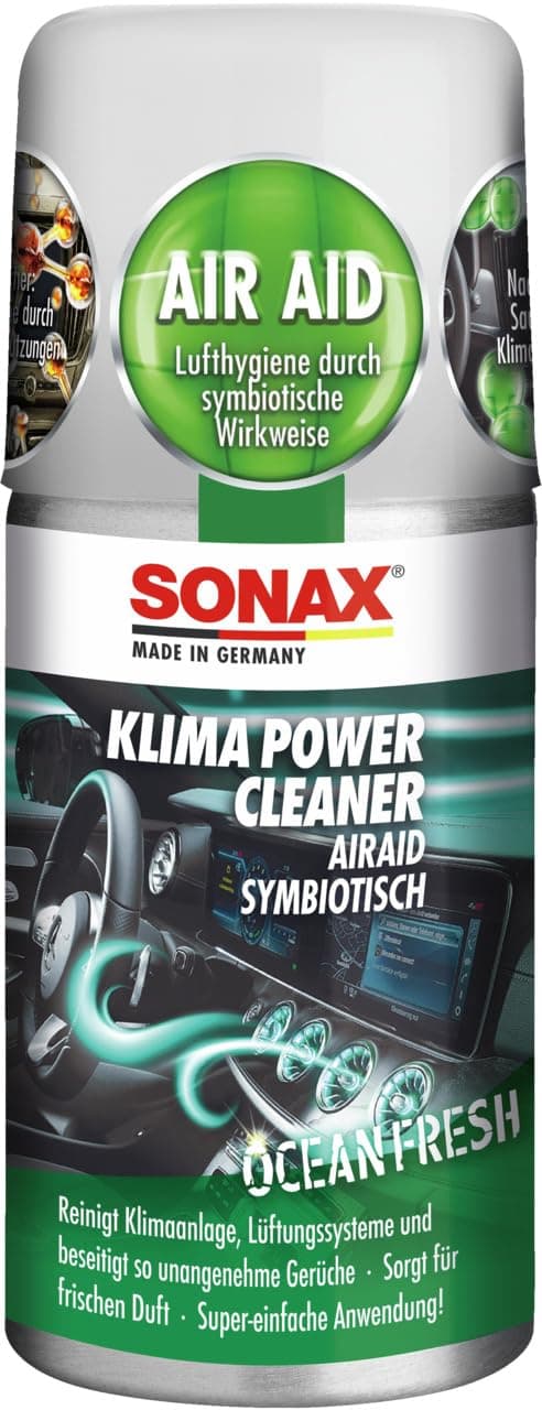 🚗💨 SONAX KlimaPowerCleaner AirAid symbiotisch Ocean-Fresh (100 ml) - Befreit von lästigen Gerüchen!