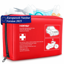 HONYAO Verbandskasten Auto 2025 - Erste Hilfe Set für Autos aller Art 🚗🏍️ Angebot bei HelloDeals