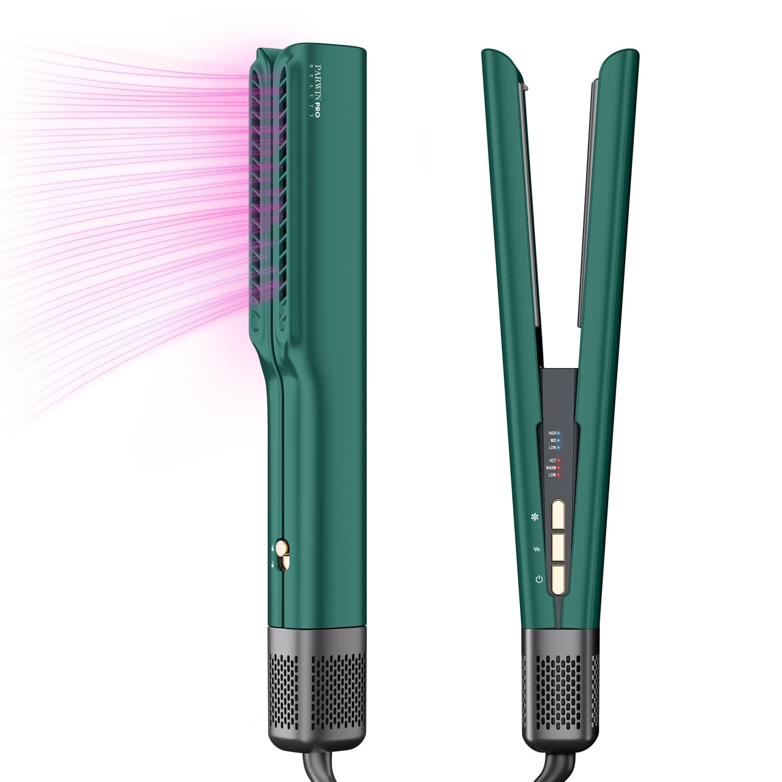 PARWIN PRO BEAUTY Ionen Air Glätteisen - Einzigartiges Mundharmonika-Design 🌟