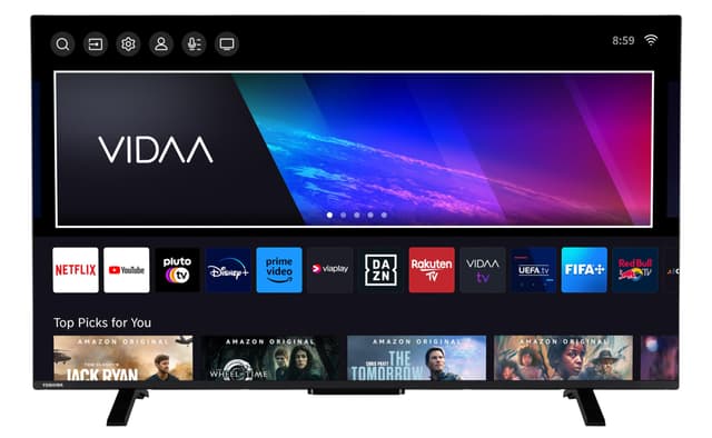 📺 Toshiba 50QV2363DAW 50 Zoll QLED Fernseher/VIDAA Smart TV (4K UHD, HDR Dolby Vision)