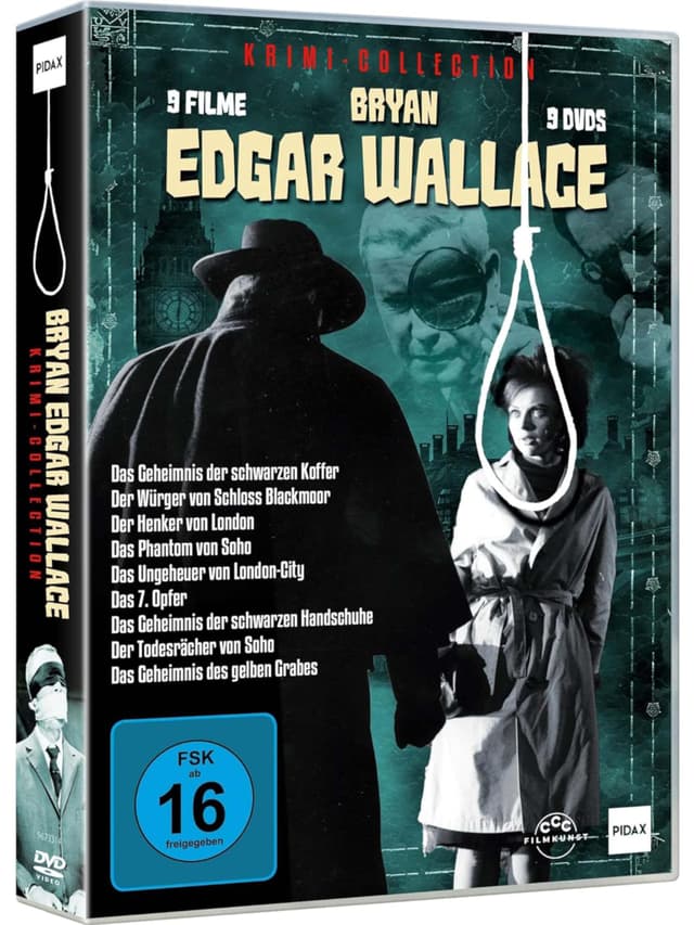 🕵️‍♂️ Bryan Edgar Wallace Box - Krimi Collection mit 9 spannenden Meisterwerken 📽️🔎