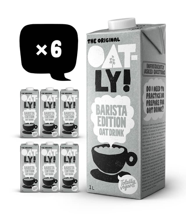 🌱🥛 Oatly Barista Haferdrink Barista Edition, Long Life 1 Liter (6er Pack) Neu