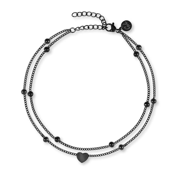 🌟 GD GOOD.designs Fußkettchen Herz für Damen - Wasserfest & Hautverträglich 🌟