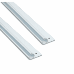 Kederschiene - Kederleiste - Befestigungsleiste Kederprofil für Wohnwagen Wohnmobil Zelt Vorzelt Sonnensegel Schürzenleiste - Vorzeltschiene Keder 2,4 Meter - Alu 45° - Weiss 🏕️ Angebot bei HelloDeals