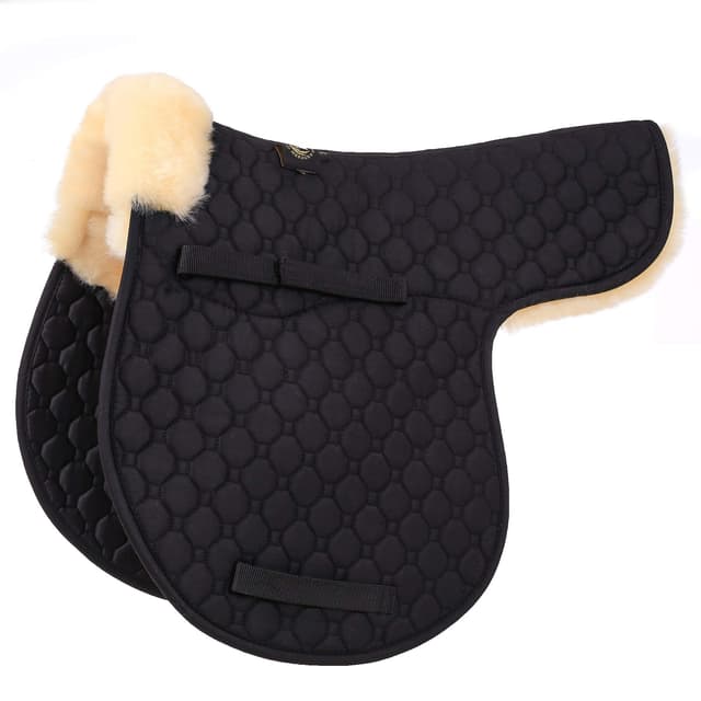 🐴🌟 Merauno Echtes Lammfell Sattelkissen - Dressur und Vielseitigkeit 🌟🐴