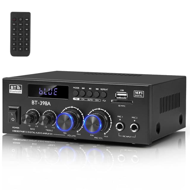 🔊 Romicta HiFi Stereo Verstärker 450Wx2 - 2-Kanal Mini Bluetooth Verstärker