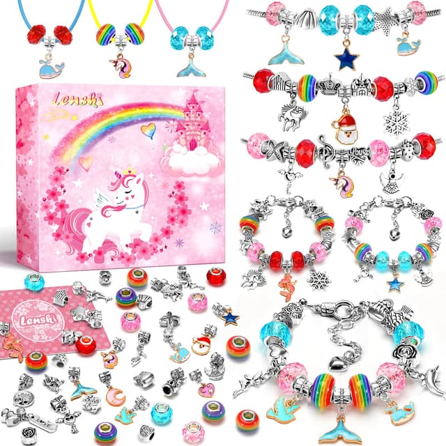 Lenski Geschenke für Mädchen - Bastelset Armbänder Selber Machen 🎁