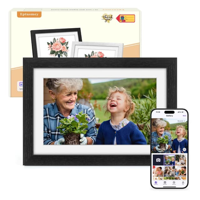 Eptusmey Digitaler Bilderrahmen WLAN 32 GB Speicher 🖼️
