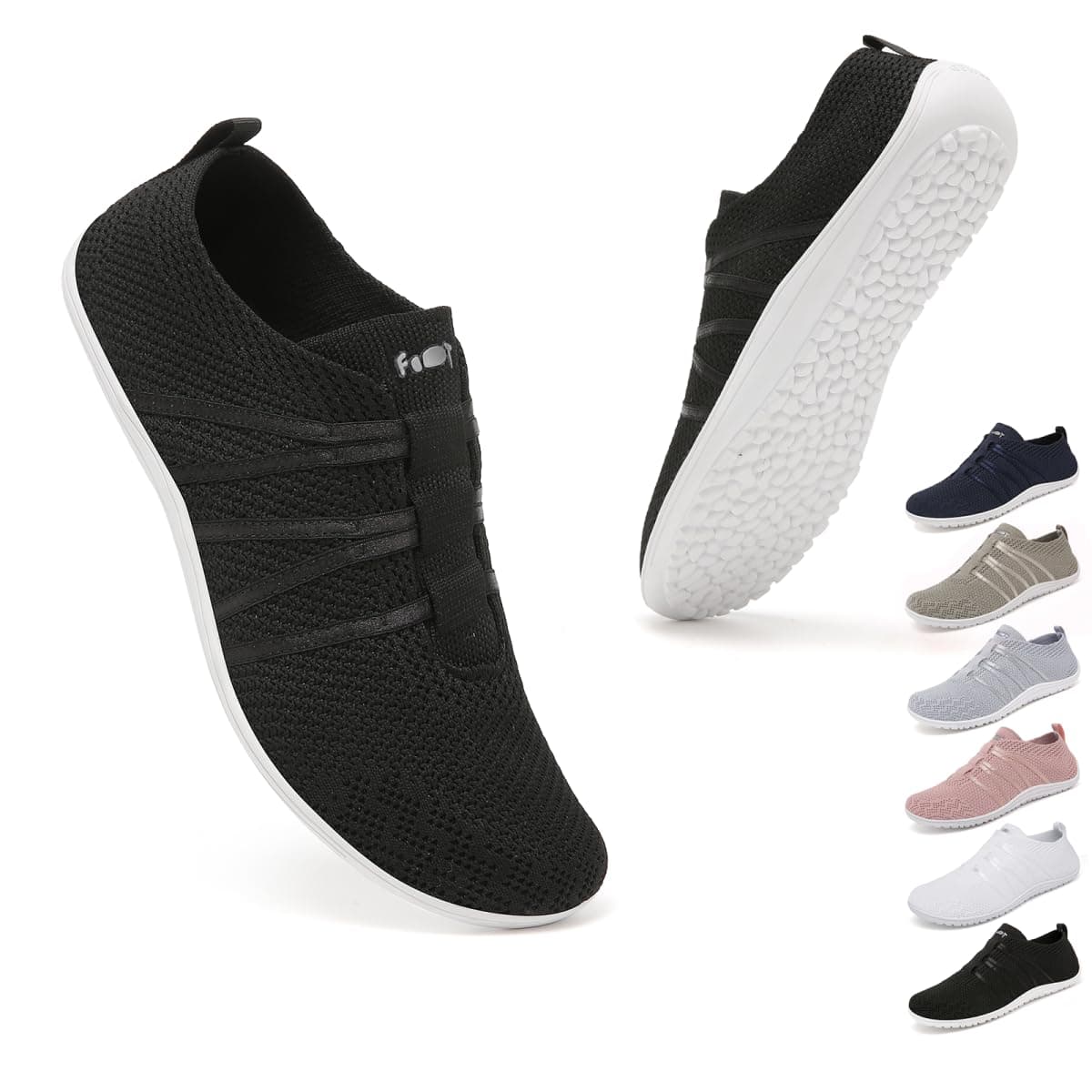👟 Geweo Barfußschuhe Damen Herren Laufschuhe 40 EU Schwarz
