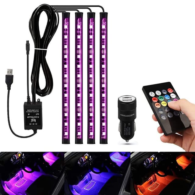 Auto LED Innenbeleuchtung mit Musikmodi 🚗🎶