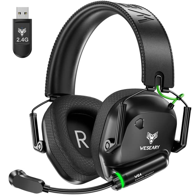 WESEARY WG4 Gaming Headset Wireless - Über 45 Stunden Akkulaufzeit 🎮🔊