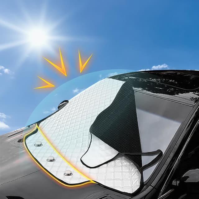 🚗 FREESOO Sonnenschutz Auto Frontscheibe Magnetisch Faltbar 🌞