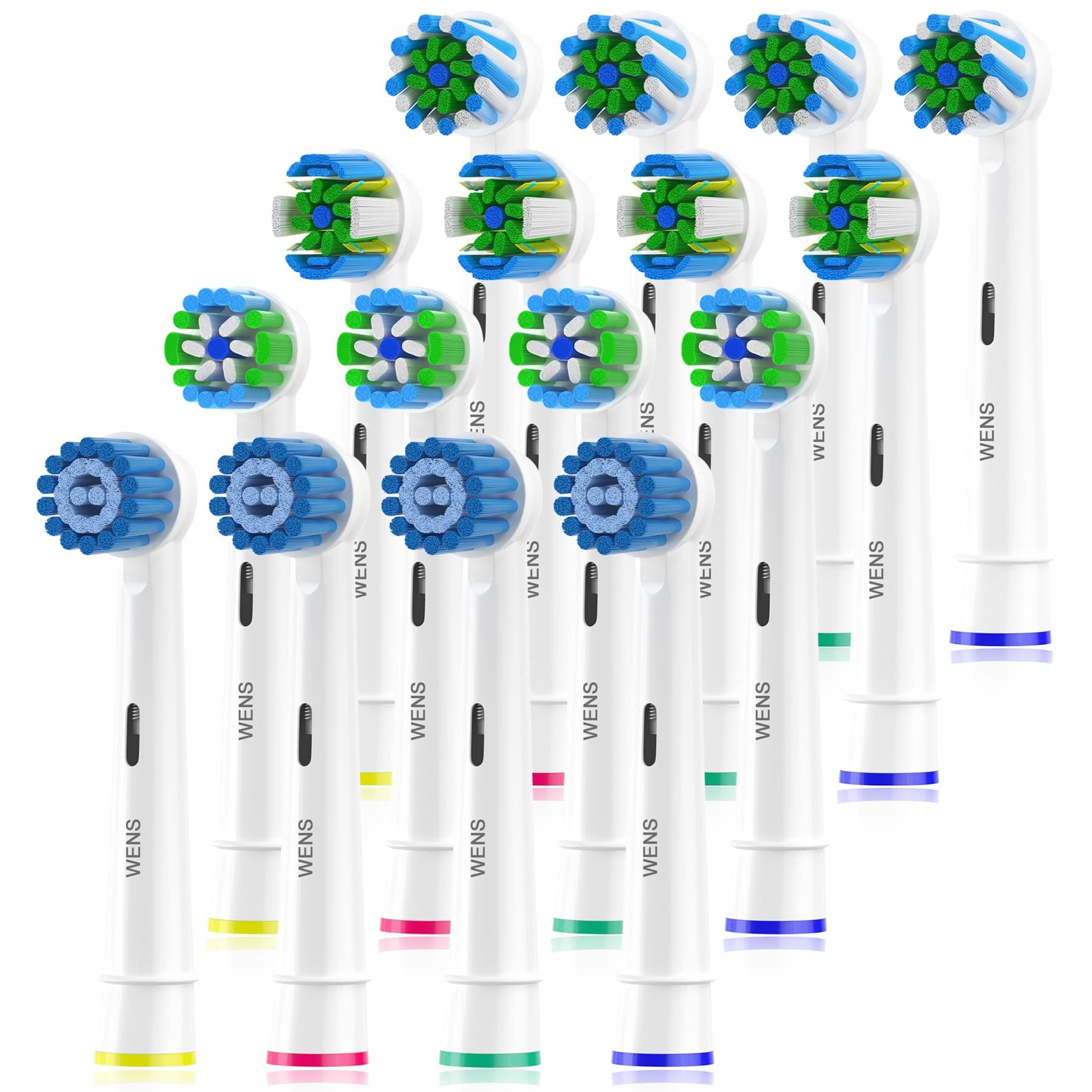 16er Pack WENS Sensitive Aufsteckbürsten für Braun Oral-B Elektrische Zahnbürste 😁🦷