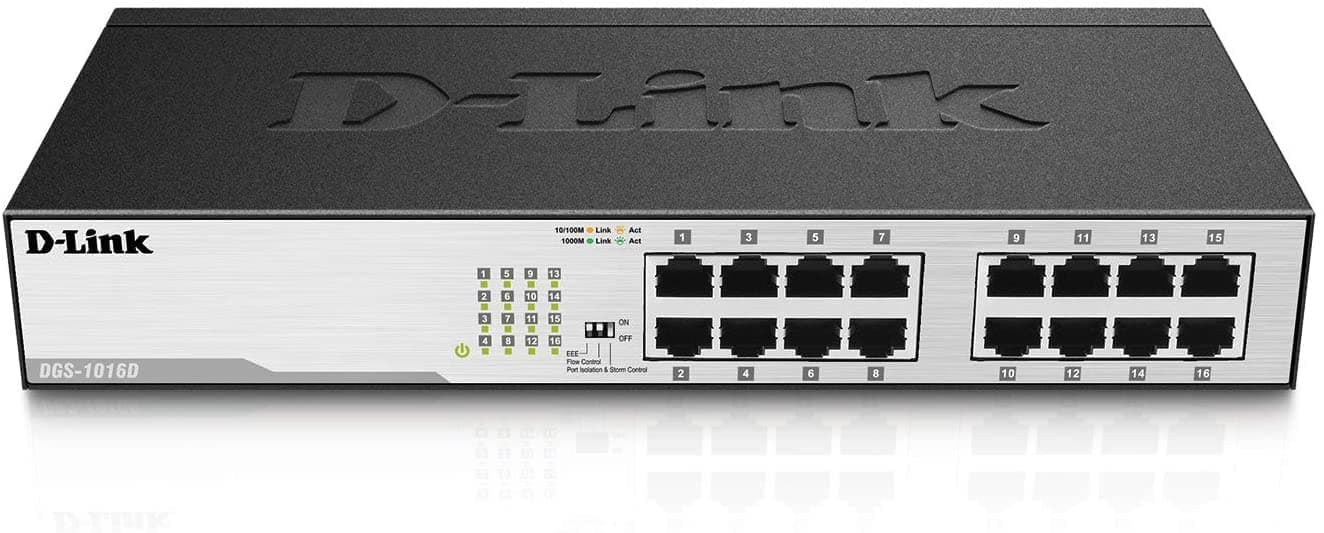 D-Link DGS-1016D Gigabit Switch (16 Ports) 🚀🔌