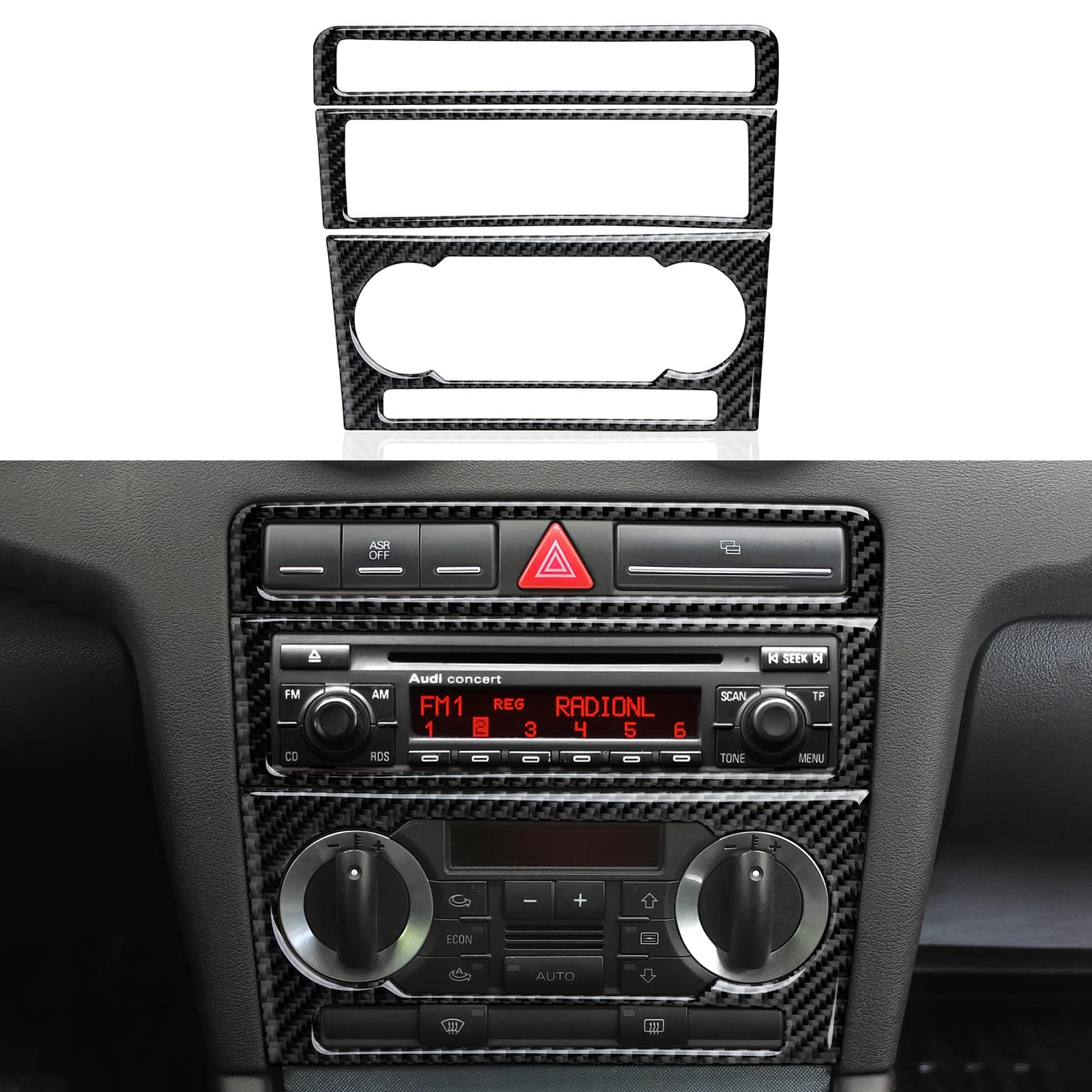 3-teiliges Carbon Fiber Innenraum-Set für Audi A3/S3/RS3 | Auto Interieur Zubehör 🍎