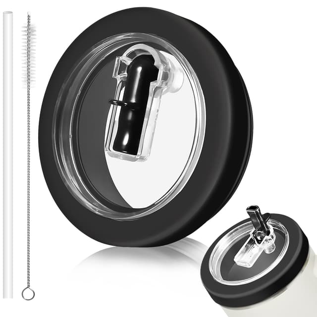 Stanley Cup Ersatzdeckel - Set mit Trinkhalmen und Bürste 🥤🎁