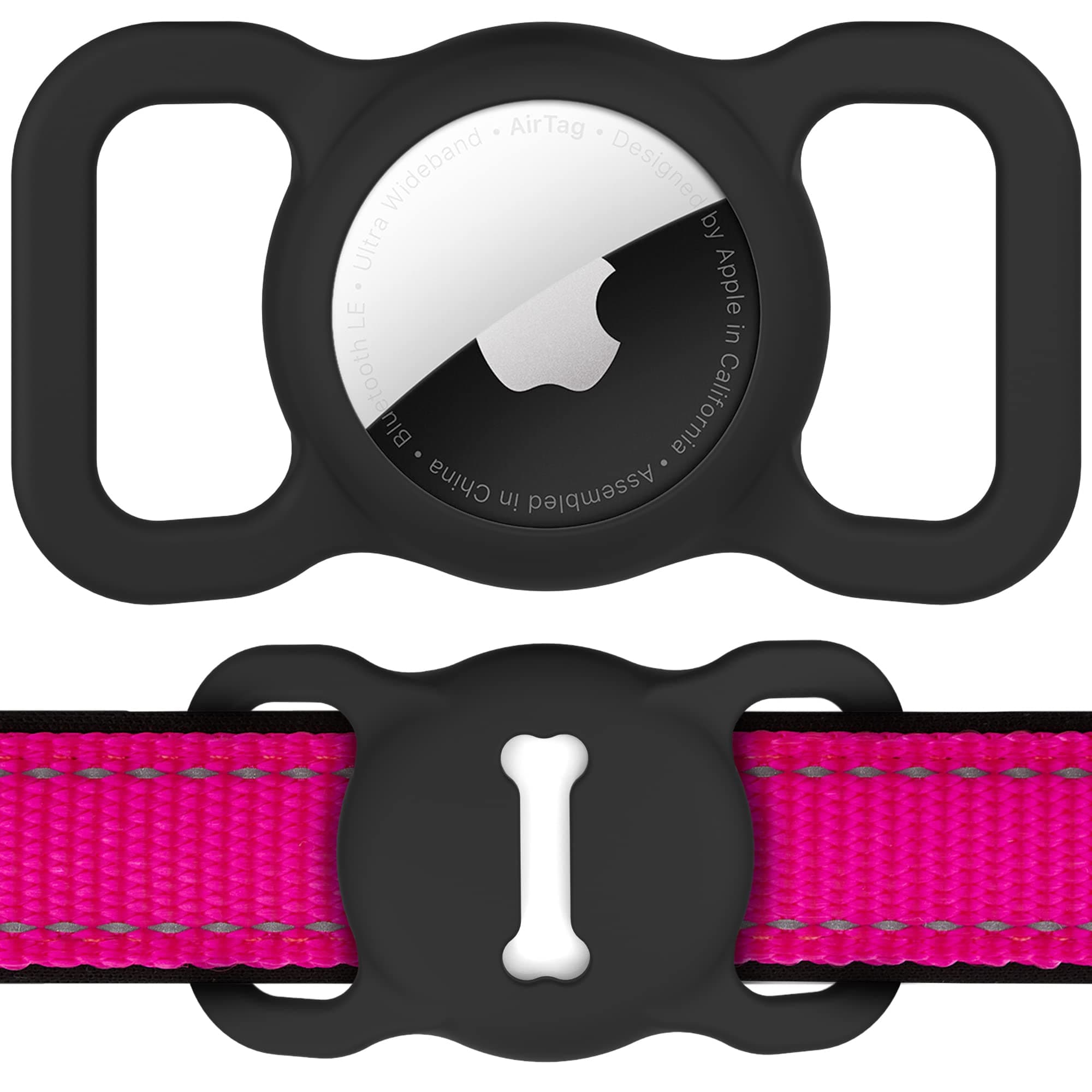🐾 Hundehalsband Halter für AirTag! Silikon Anti-Lost Haustier Tracker 🐶
