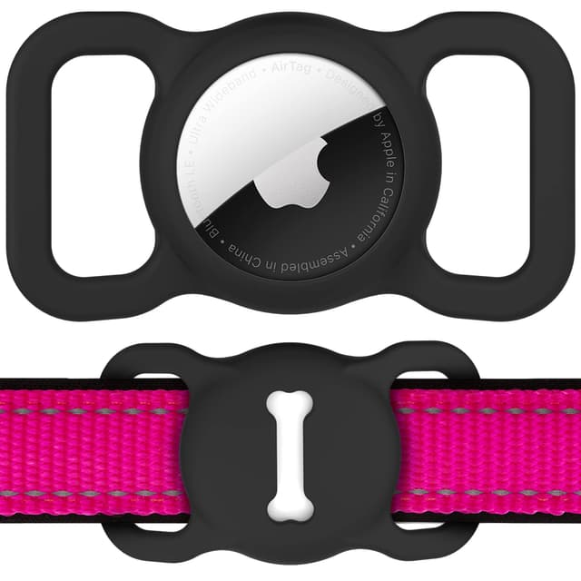 🐾 Hundehalsband Halter für AirTag! Silikon Anti-Lost Haustier Tracker 🐶