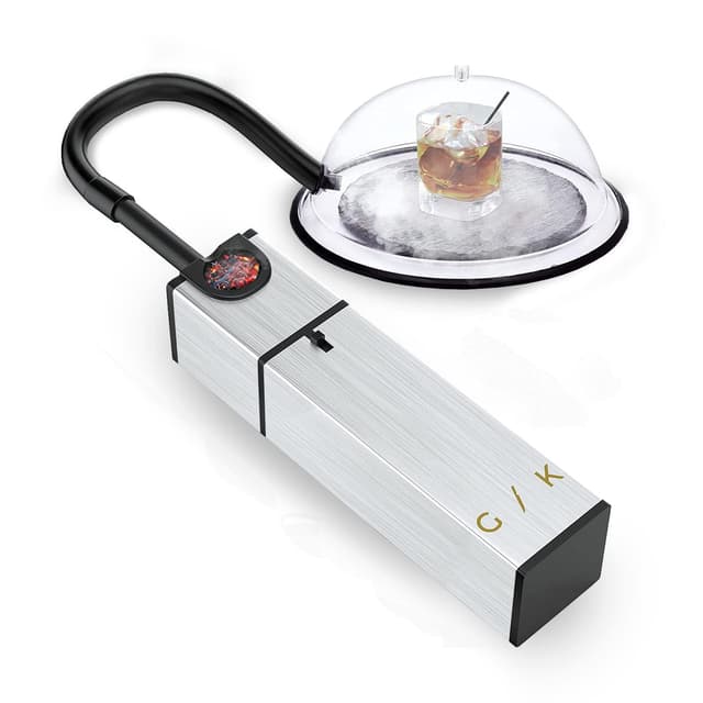 🔥Gramercy Cocktail Smoker Set🔥 - Rauche Getränke, Whiskey, Fleisch & Essen drinnen - Inkl. Holzchips - Bourbon Smoker Kit