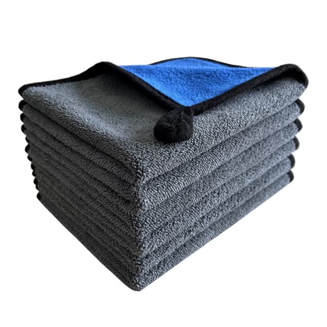 🚗🧼 VAIYNWOM 6er Set Mikrofasertücher Autopflege 30x40cm Blau Grau+blau 40*30CM 🧽🌟