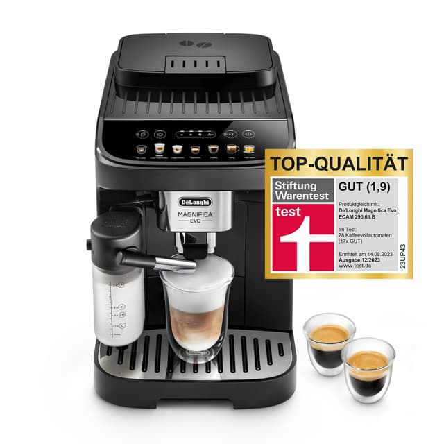 De'Longhi Magnifica Evo ECAM 292.81.B Kaffeevollautomat 🌟 Schwarz 7 Getränke Schwarz