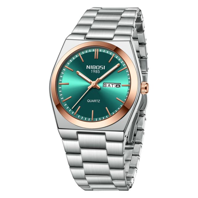 NIBOSI Herrenuhr Edelstahl ⌚🎁 Wasserdicht Klassisch