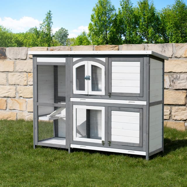 Miweba MyAnimal Hasenstall MH-02 | 140x48x108 cm - Kaninchenstall 🐇🏡