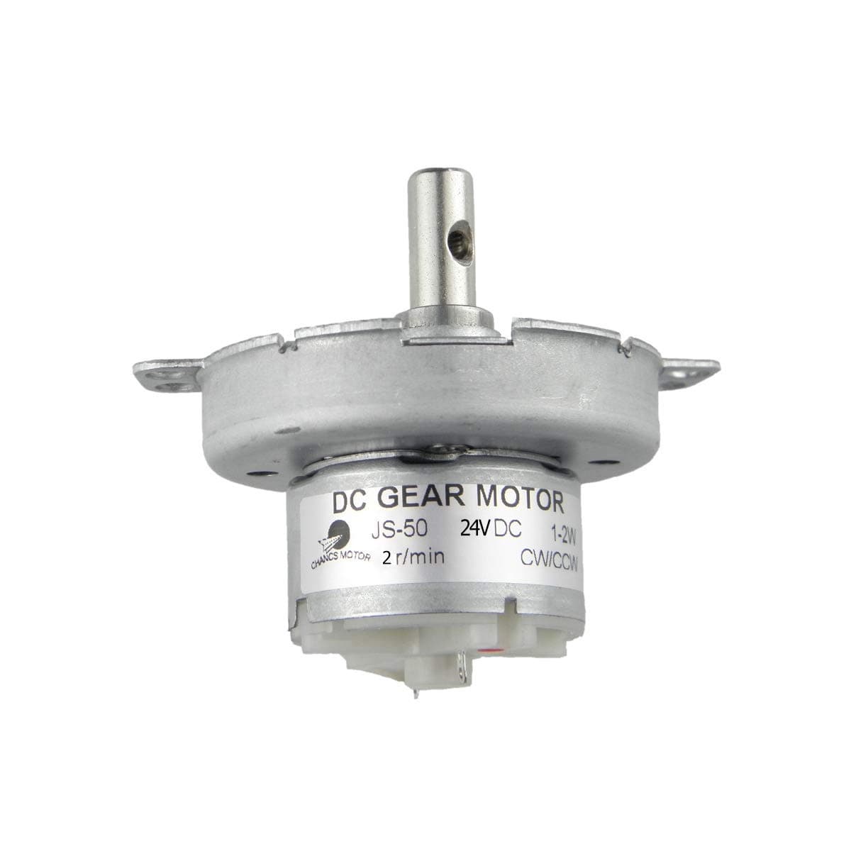 🚀 CHANCS JS-50 24V 2RPM DC Getriebemotor Elektromotor Synchronmotor 2RPM 24v Rundwelle 🚀