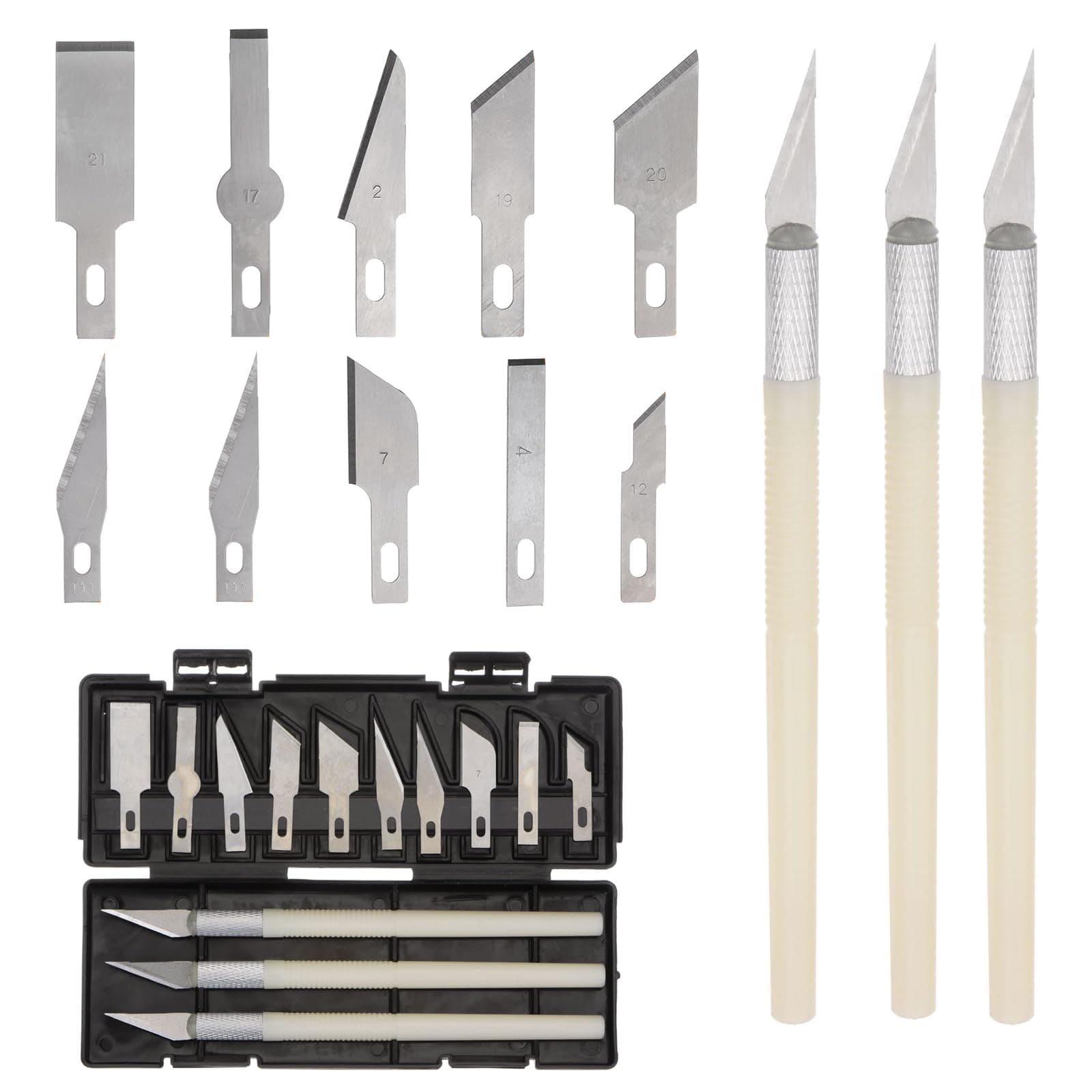 🔪🎨 APMGONT 13 Stücke Skalpell Set für Präzisionshandwerk, Basteln und Schnitzen 🛠️