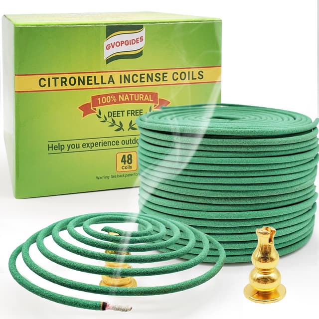 🍃 Citronella-Räucherspulen - Natürliche Pflanzen - Für Innen- und Außenbereich 🌿
