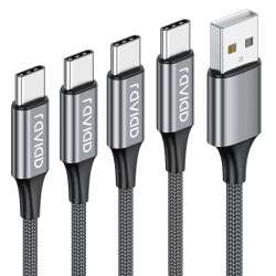 RAVIAD USB C Kabel [4Pack 0.5M 1M 2M 3M] 3.1A Ladekabel ⚡️ Schnellladekabel für iPhone 15 Pro Max, Samsung Galaxy S24 S23 S22 S21 S20 Note 10, Huawei P60 Angebot bei HelloDeals