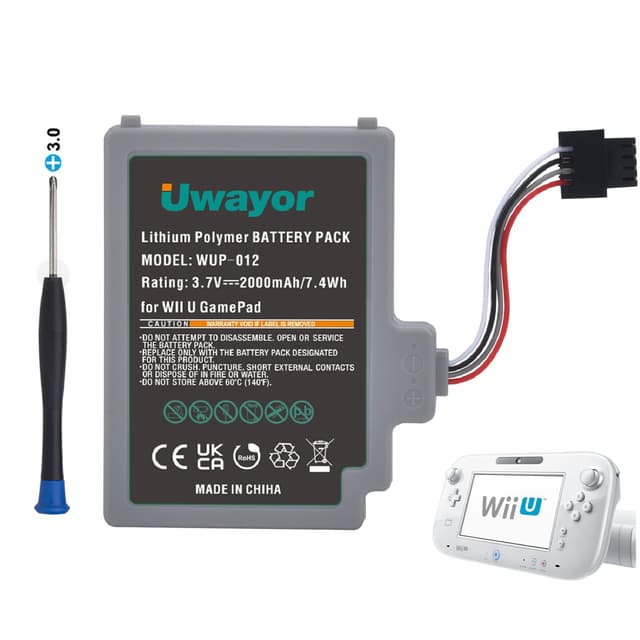 Uwayor Ersatzakku Akku Pack für Wii U Gamepad Controller 🎮