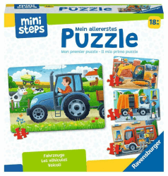 Ravensburger Ministeps 4194 Mein allererstes Puzzle: Fahrzeuge 🚜🚧 Angebot bei HelloDeals