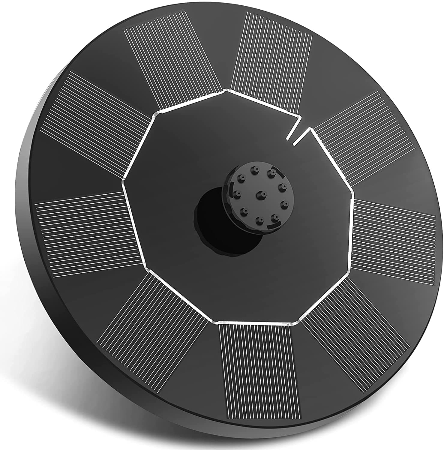 🌞 Solar Springbrunnen Teichpumpe für außen mit 6 Effekte Solar Wasserpumpe 🌊