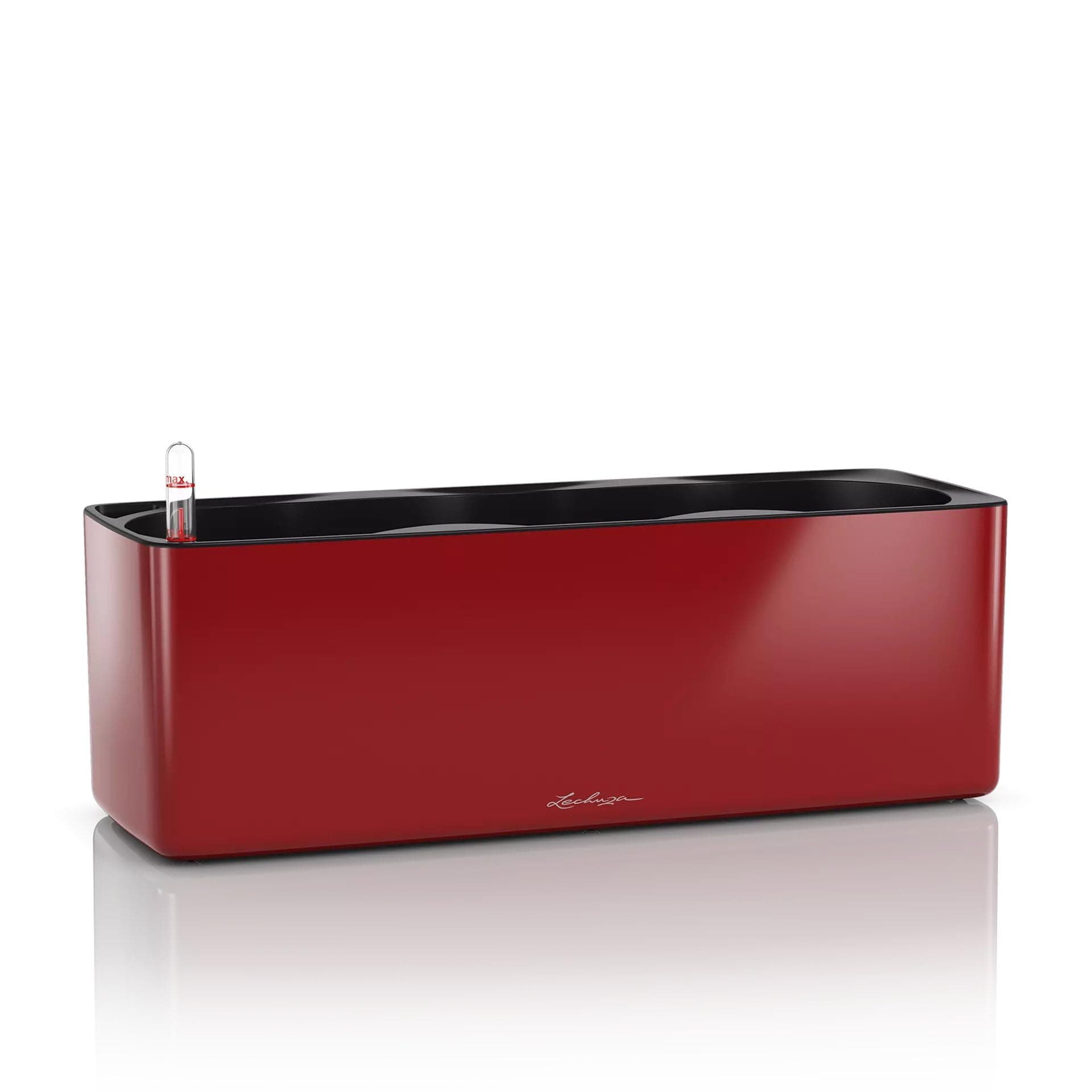 LECHUZA CUBE Glossy Triple Scarlet Rot Highgloss 13672 40x14x13,5 cm