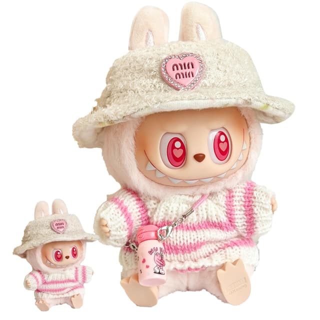 Xiujuers Bekleidung für 17cm Labubu Plüsch 🎁🧸
