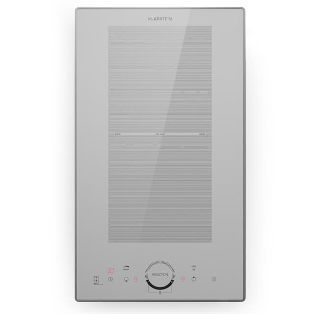 🔥 Klarstein Induktionskochfeld mit 2 Platten, 3500 Watt - Einbau-Kochfeld mit Touch-Display und ThermoBoost-Funktion ♨️