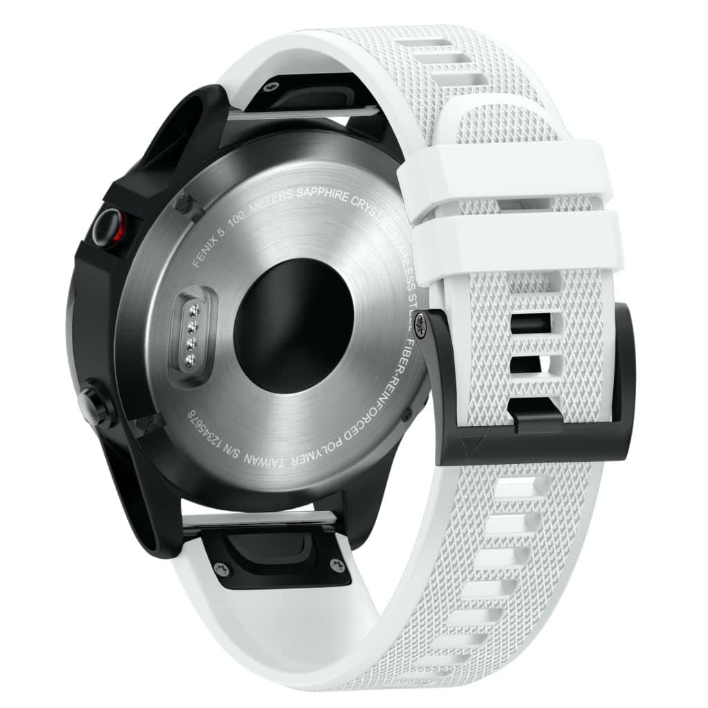 ANBEST Fenix ​​6 Pro / 6 Band 22mm Silikonbänder Kompatibel für Garmin Smartwatch Weiß ⌚🔥