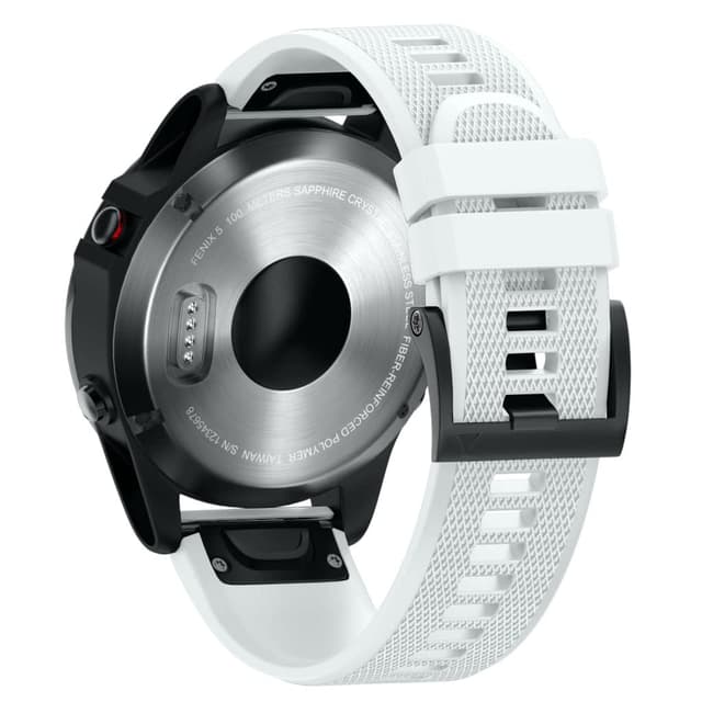 ANBEST Fenix ​​6 Pro / 6 Band 22mm Silikonbänder Kompatibel für Garmin Smartwatch Weiß ⌚🔥