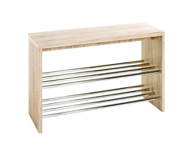 HAKU Möbel Bank 🌟 Eiche San Remo-chrom 🌟 81 x 30 x 55
