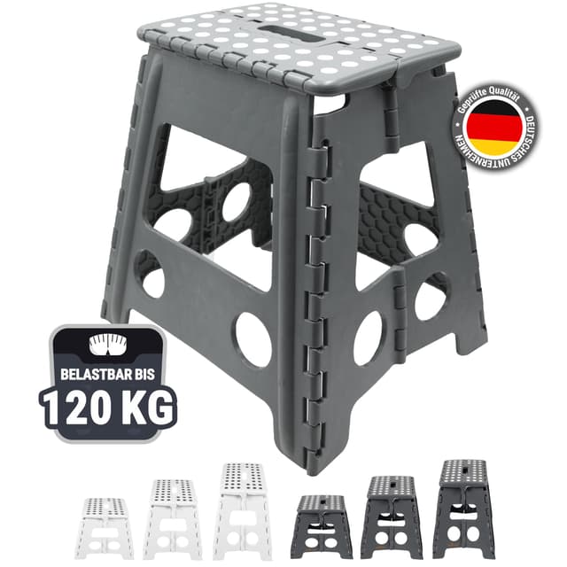 🌟 ZOLLNER Tritthocker faltbar 🌟 - Klapphocker für Kinder und Erwachsene bis 120kg
