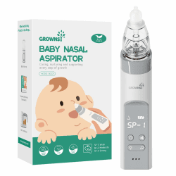 Nasensauger Baby | Nasensauger Baby Elektrisch | Nasensauger Baby Staubsauger Wiederaufladbar, Mit 3 SaugstäRken Musik & Licht Funktion Und 3 GrößEn Silikon Tipps (Grau) ⭐️👶 Angebot bei HelloDeals